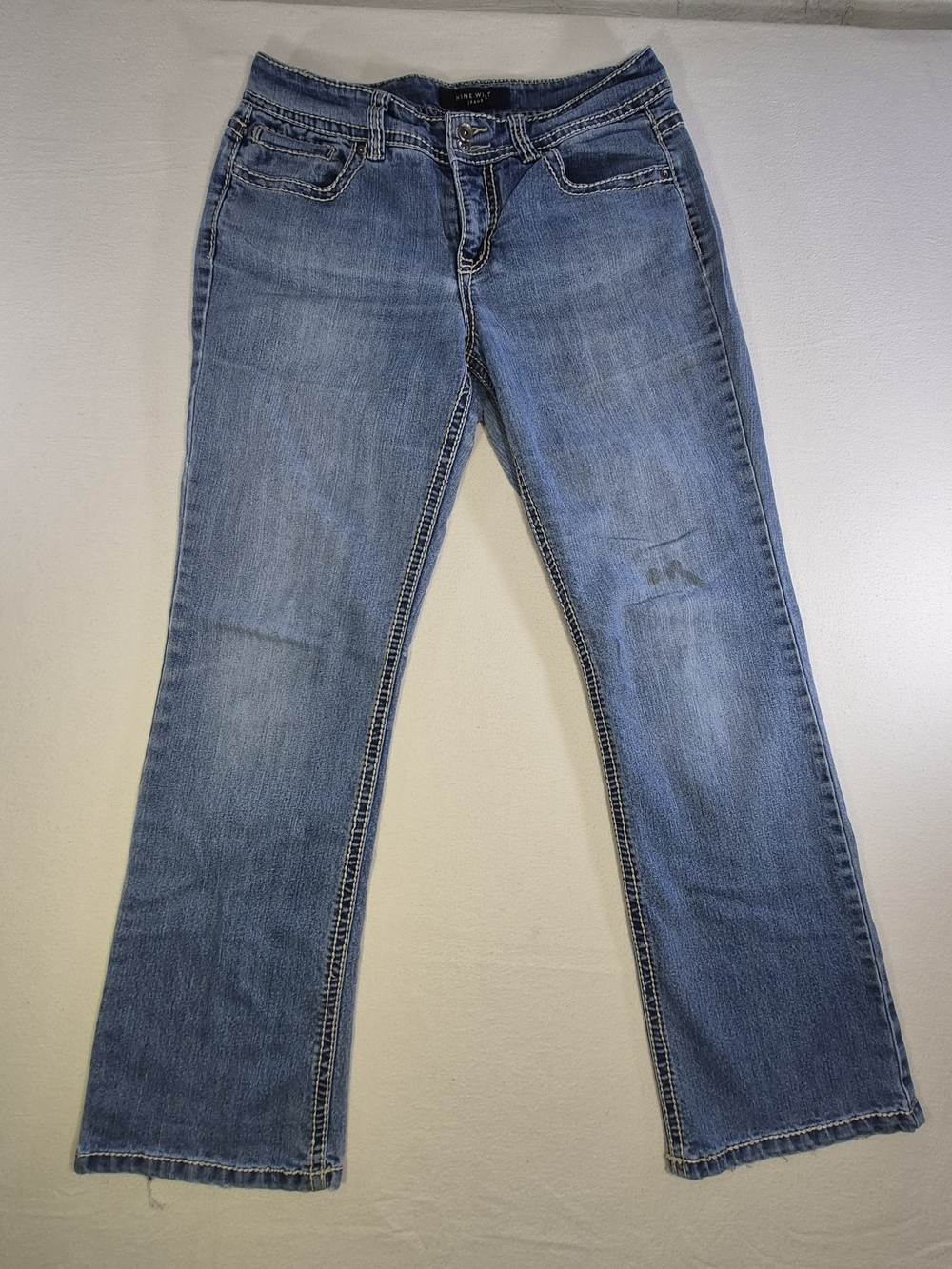 Nine West Light Blue Denim Flare Jeans Size 8